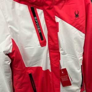 Spyder Red and White Jacket